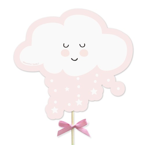 topper-dekoracja-ozdoba-na-tort-do-tortu-baby-shower-dziewczynka-chmurka-rozowa-Wiewiorka-i-Spolka-pink-cloud-cake-topper-Squirrel-Company