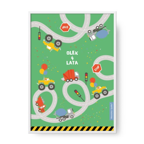 grafika-plakat-do-pokoju-prezent-na-urodziny-chlopca-auta-samochody-Wiewiorka-i-Spolka-cars-vehicles-personalized-birthday-poster-Squirrel-Company