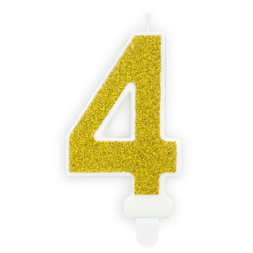 swieczka-na-czwarte-urodziny-cztery-czworka-czworki-cyferka-zlota-Wiewiorka-i-Spolka-gold-four-number-candle-Squirrel-Company