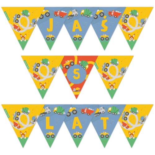 girlanda-dekoracje-ozdoby-wiszace-baner-napis-na-sznurku-urodziny-chlopca-auta-samochody-Wiewiorka-i-Spolka-cars-vehicles-personalized-paper-garland-banner-Squirrel-Company