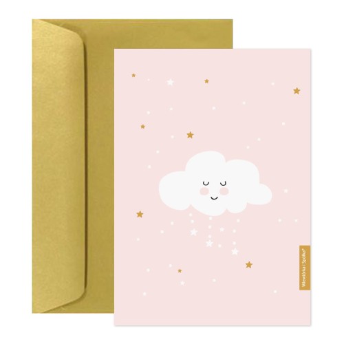 kartka-na-baby-shower-rozowa-chmurka-Wiewiorka-i-Spolka-pink-cloud-baby-shower-wishes-card-Squirrel-Company