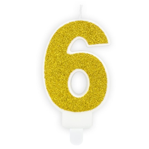 swieczka-na-szoste-urodziny-szesc-szostka-szostki-cyferka-zlota-Wiewiorka-i-Spolka-gold-six-number-candle-Squirrel-Company