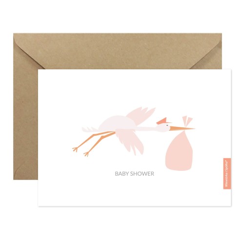 kartka-z-bocianem-na-baby-shower-dziewczynka-Wiewiorka-i-Spolka-pink-baby-shower-girl-wishes-card-Squirrel-Company