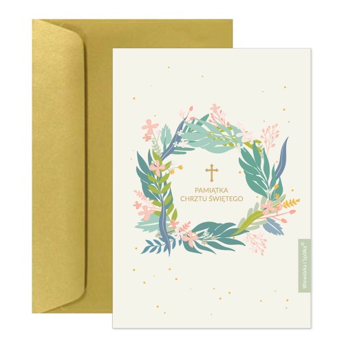 kartka-na-chrzest-pamiatka-chrztu-mietowe-kwiatki-Wiewiorka-i-Spolka-minty-flowers-holy-baptism-wishes-card-Squirrel-Company