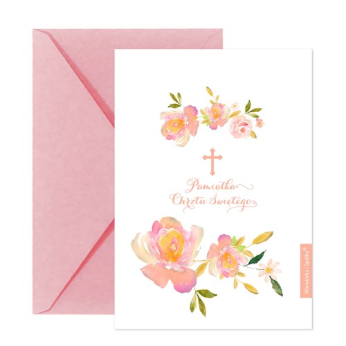 kartka-na-chrzest-pamiatka-chrztu-roze-kwiaty-Wiewiorka-i-Spolka-pink-roses-holy-baptism-wishes-card-Squirrel-Company
