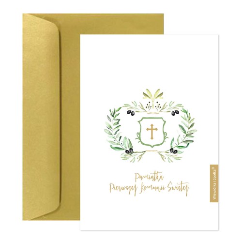 kartka-na-pierwsza-komunie-gaj-oliwny-Wiewiorka-i-Spolka-olives-branch-first-holy-communion-wishes-card-Squirrel-Company