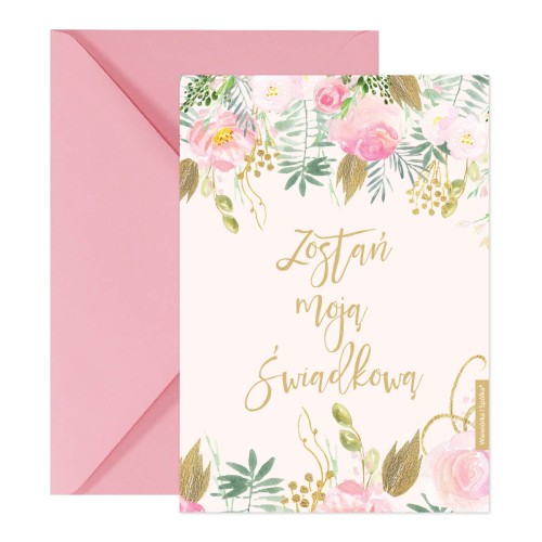 kartka-zostan-moja-swiadkowa-rozowe-kwiaty-roze-Wiewiorka-i-Spolka-pink-roses-wedding-bride-to-be-card-Squirrel-Company