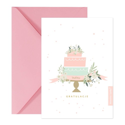 kartka-na-zyczenia-na-slub-tort-slubny-Wiewiorka-i-Spolka-wedding-cake-wishes-card-Squirrel-Company