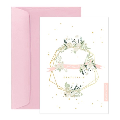 kartka-na-zyczenia-na-slub-wianek-slubny-Wiewiorka-i-Spolka-wedding-wreath-wishes-card-Squirrel-Company