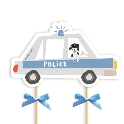 topper-dekoracja-ozdoba-na-tort-do-tortu-urodziny-chlopca-auta-radiowoz-policja-Wiewiorka-i-Spolka-police-cars-cake-topper-Squirrel-Company