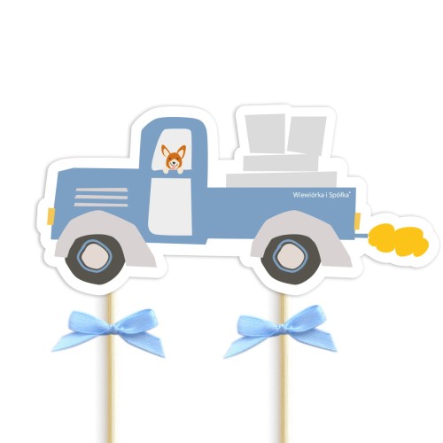 topper-dekoracja-ozdoba-na-tort-do-tortu-urodziny-chlopca-auta-pickup-Wiewiorka-i-Spolka-cars-pickup-cake-topper-Squirrel-Company