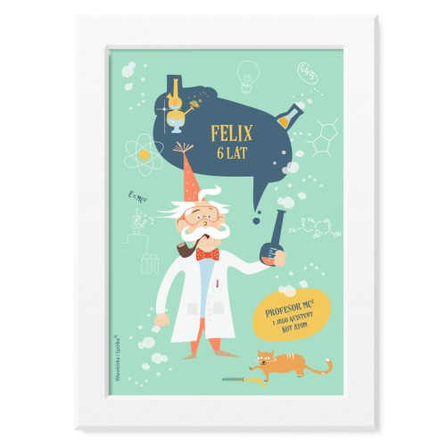 obrazek-plakat-do-pokoju-prezent-na-urodziny-laboratorium-maly-odkrywca-chemik-Wiewiorka-i-Spolka-laboratory-little-chemist-explorer-personalised-birthday-poster-Squirrel-Company