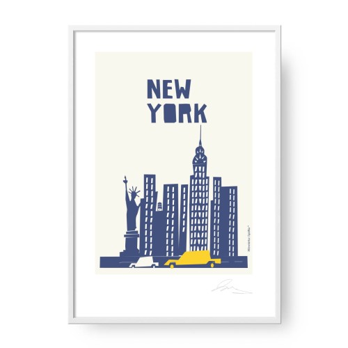 grafika-plakat-do-pokoju-prezent-na-urodziny-new-york-Wiewiorka-i-Spolka-new-york-poster-Squirrel-Company