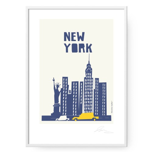 grafika-plakat-do-pokoju-prezent-na-urodziny-new-york-Wiewiorka-i-Spolka-new-york-poster-Squirrel-Company