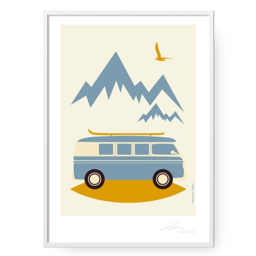 grafika-plakat-do-pokoju-skandynawski-styl-camper-Wiewiorka-i-Spolka-camper-scandi-style-poster-Squirrel-Company