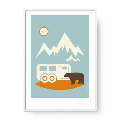 grafika-plakat-do-pokoju-skandynawski-styl-camping-Wiewiorka-i-Spolka-camper-scandi-style-poster-Squirrel-Company