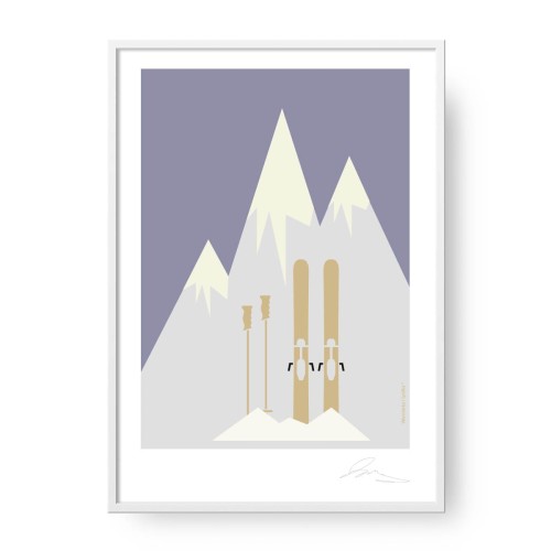 grafika-plakat-do-pokoju-skandynawski-styl-alpy-narty-Wiewiorka-i-Spolka-ski-alpes-hygge-scandi-style-poster-Squirrel-Company