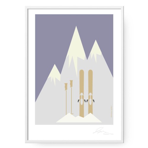 grafika-plakat-do-pokoju-skandynawski-styl-alpy-narty-Wiewiorka-i-Spolka-ski-alpes-hygge-scandi-style-poster-Squirrel-Company