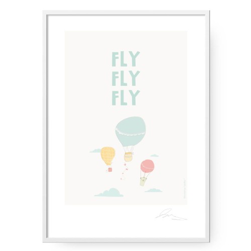 grafika-plakat-dla-dzieci-do-pokoju-dziecka-balon-fly-fly-fly-Wiewiorka-i-Spolka-kids-room-poster-Squirrel-Company
