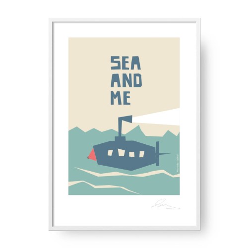 grafika-plakat-dla-dzieci-do-pokoju-dziecka-morze-lodz-podwodna-Wiewiorka-i-Spolka-submarine-sea-and-me-kids-room-poster-Squirrel-Company