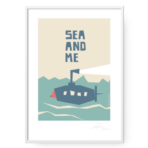 grafika-plakat-dla-dzieci-do-pokoju-dziecka-morze-lodz-podwodna-Wiewiorka-i-Spolka-submarine-sea-and-me-kids-room-poster-Squirrel-Company