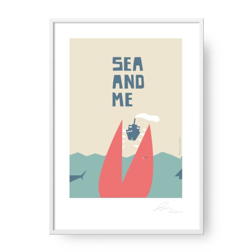 grafika-plakat-dla-dzieci-do-pokoju-dziecka-morze-potwor-morski-Wiewiorka-i-Spolka-seamonster-sea-and-me-kids-room-poster-Squirrel-Company