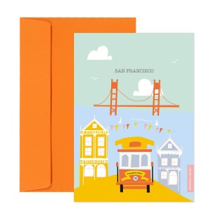 Kartka składana i koperta San Francisco
