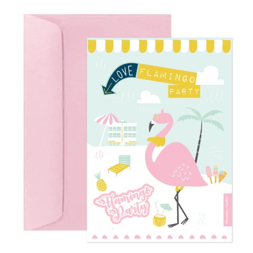 kartka-na-urodziny-flamingo-party-Wiewiorka-i-Spolka-flamingo-birthday-wishes-card-Squirrel-Company