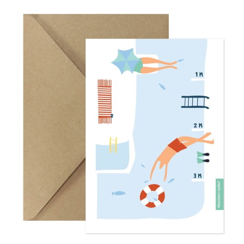 kartka-na-zyczenia-basen-lato-wakacje-Wiewiorka-i-Spolka-swimming-pool-wishes-card-Squirrel-Company