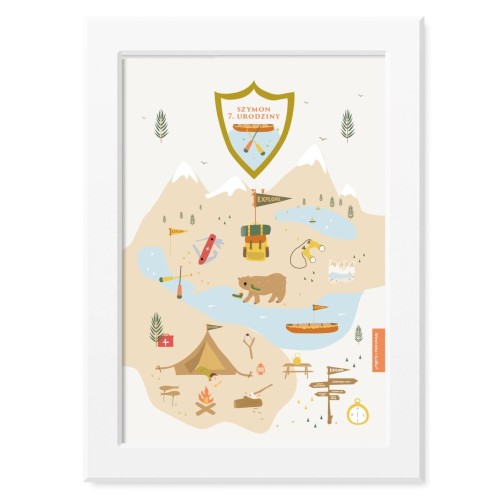 obrazek-plakat-do-pokoju-prezent-na-urodziny-lets-explore-szkola-przetrwania-skauting-Wiewiorka-i-Spolka-scouting-camping-survival-personalised-birthday-poster-Squirrel-Company