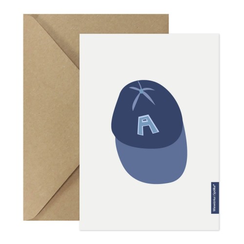 kartka-na-zyczenia-czapeczka-z-daszkiem-Wiewiorka-i-Spolka-cap-wishes-card-Squirrel-Company