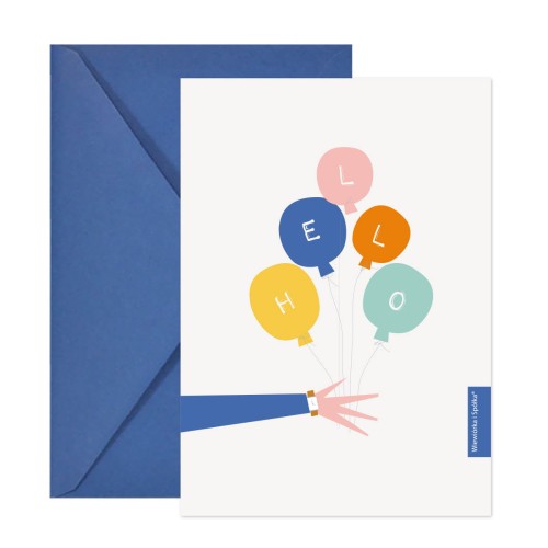kartka-baloniki-hello-Wiewiorka-i-Spolka-hello-wishes-card-Squirrel-Company