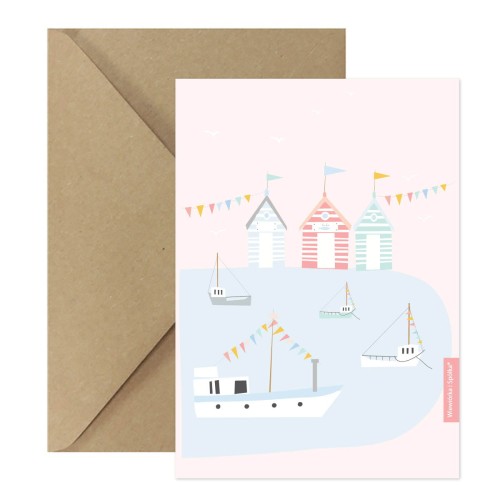 kartka-domki-nad-zatoka-pink-Wiewiorka-i-Spolka-wishes-card-Squirrel-Company