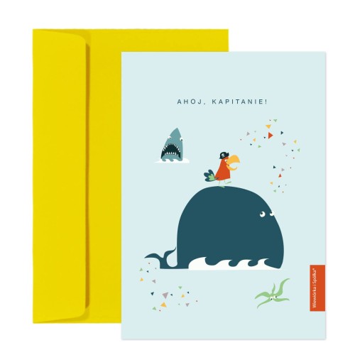 kartka-na-urodziny-pirat-piraci-wieloryb-Wiewiorka-i-Spolka-whale-pirates-birthday-wishes-card-Squirrel-Company