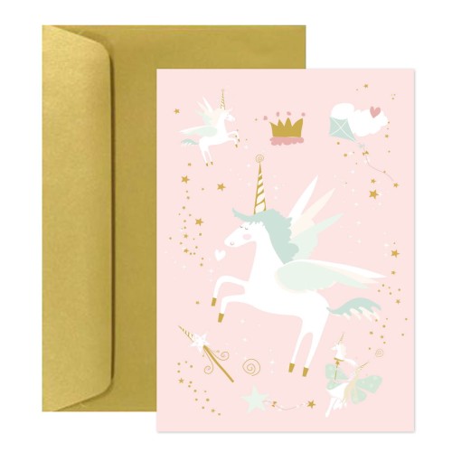 kartka-na-urodziny-rozowy-jednorozec-Wiewiorka-i-Spolka-pink-unicorn-birthday-wishes-card-Squirrel-Company