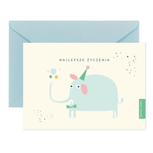 kartka-na-urodziny-animals-slon-Wiewiorka-i-Spolka-elephant-birthday-wishes-card-Squirrel-Company