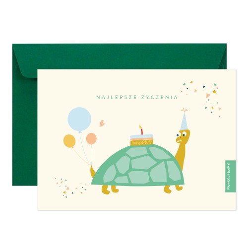 kartka-na-urodziny-animals-zolw-Wiewiorka-i-Spolka-turtle-birthday-wishes-card-Squirrel-Company