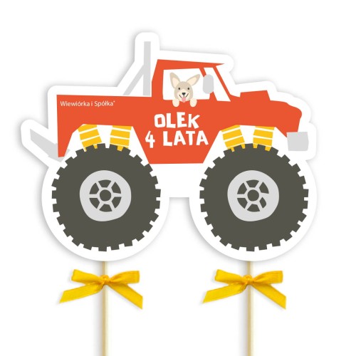 topper-dekoracja-ozdoba-na-tort-do-tortu-urodziny-chlopca-auta-monster-truck-Wiewiorka-i-Spolka-cars-cake-topper-Squirrel-Company