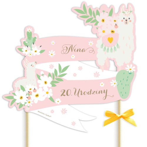 topper-dekoracja-ozdoba-na-tort-lama-alpaka-Wiewiorka-i-Spolka-llama-personalised-cake-topper-Squirrel-Company