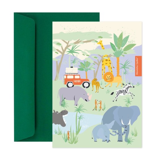 kartka-na-urodziny-safari-Wiewiorka-i-Spolka-safari-birthday-wishes-card-Squirrel-Company