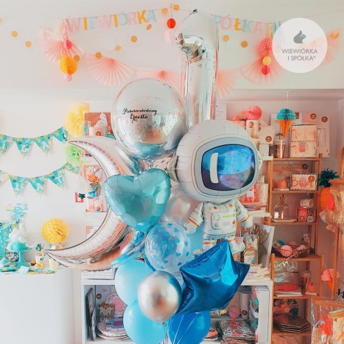 bukiet-balonow-na-roczek-chlopca-kosmos-Wiewiorka-i-Spolka-personalized-balloons-space-Squirrel-and-Company